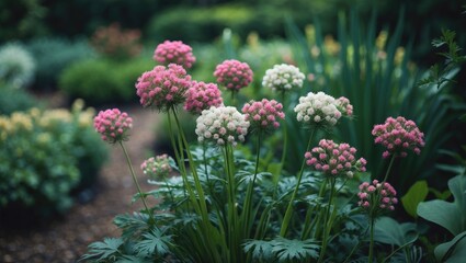 Obraz premium Natural Daucus carota displaying vibrant flower clusters in bloom