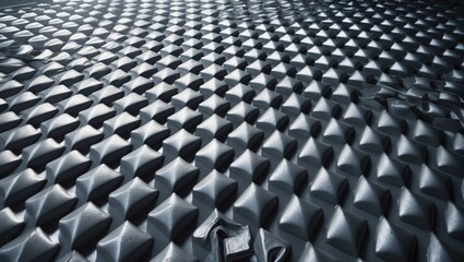 Fototapeta premium Texture of metal background. Diamond plate effect.