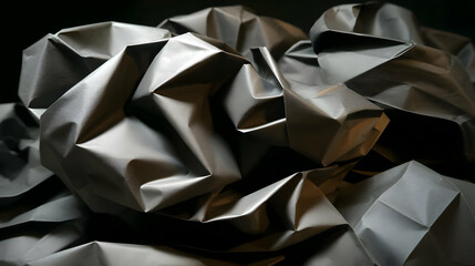 Obraz premium paper texture with high contrast creases and shadows