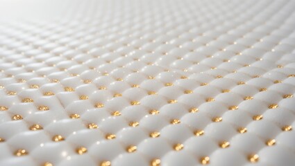 Fototapeta premium Colorful polka dot design on a white background with gold elements