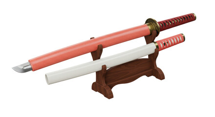 Isolated Katana Sword