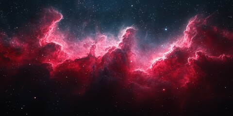 Vibrant cosmic clouds illuminated by distant stars create a breathtaking view of the universe's wonders