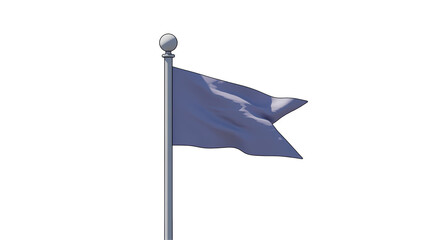 Isolated Grey Flag