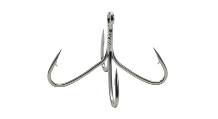 Isolated Treble Fishing Hook
