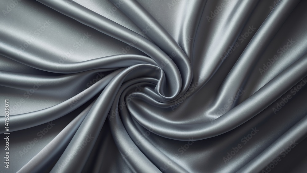 Aufkleber delicate gray pearl wave motif on silk, fabric, and velvet textures with an abstract background and 