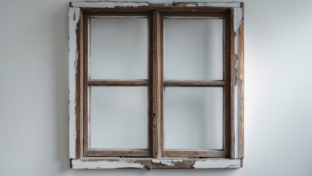 Timeworn wooden window - Powered by Adobe