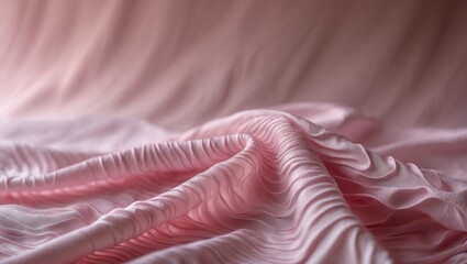 Fabric featuring puckered pink texture