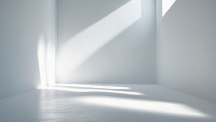 Obraz premium Clean design featuring a white surface with soft ambient lighting