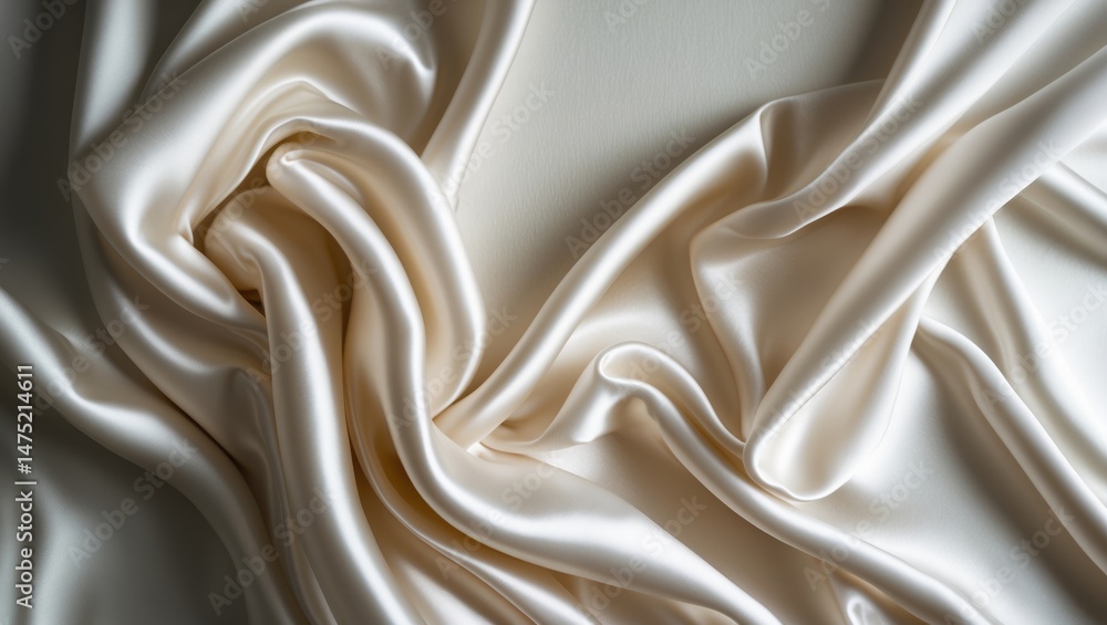 Poster silk fabric in white with an elegant style for a luxurious backdrop
