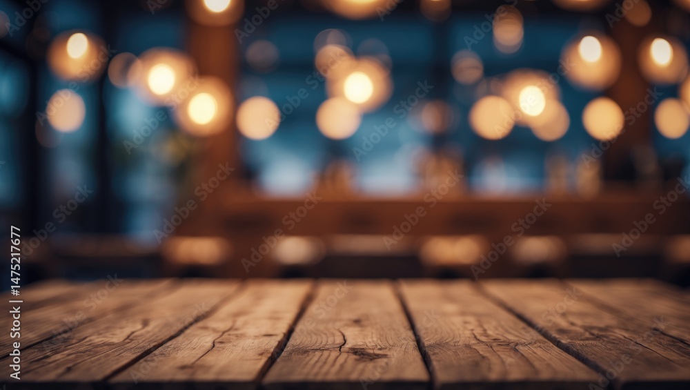 Leinwandbilder Image of an empty table to highlight your product with a soft bokeh background. High quality
