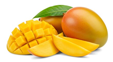 Fototapeta premium Juicy Mangoes: Fresh, Ripe & Delicious Images