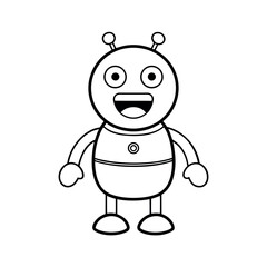 Electronic Toy Outline Line Art Vector Artwork