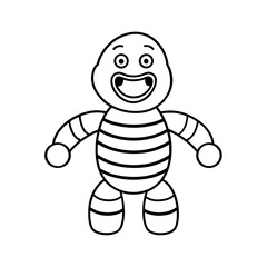 Music Toy Outline Line Art Vector Design