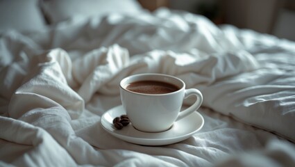 Morning coffee in bed