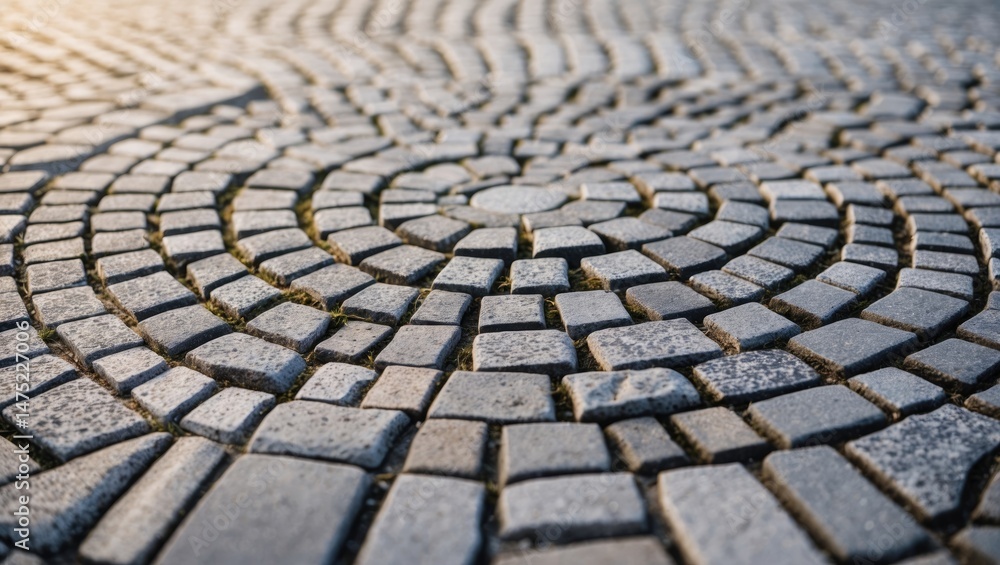 Poster intimate perspective of a beautiful floor adorned with a circular pattern