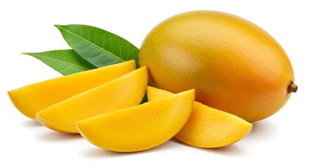 Juicy Mango: Slices & Whole Fruit Image
