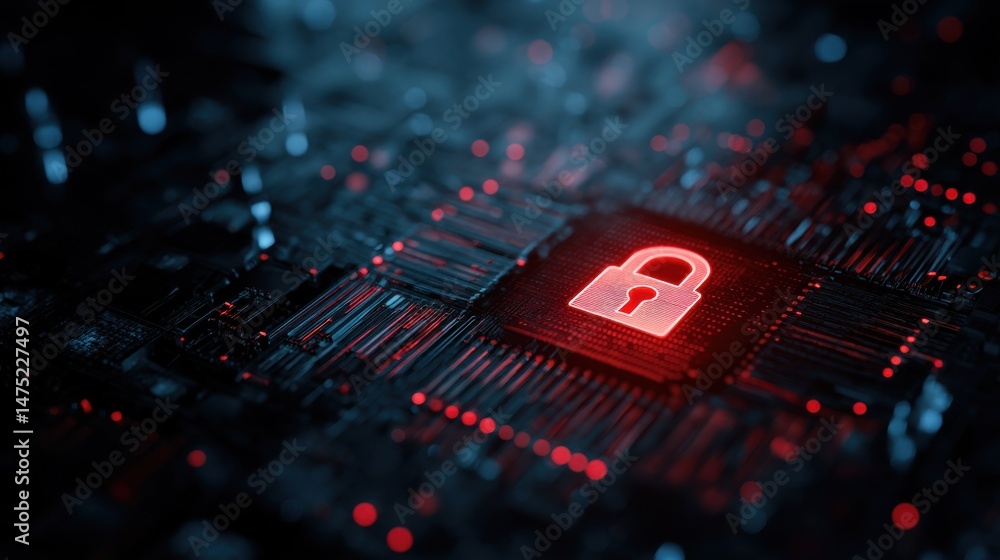 Aufkleber a stunning image of ensure your digital security with advanced tech safety measures and robust data 