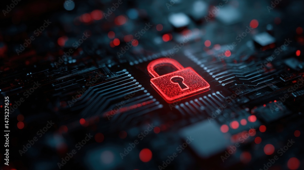 Poster a stunning image of ensure your digital security with advanced tech safety measures and robust data 