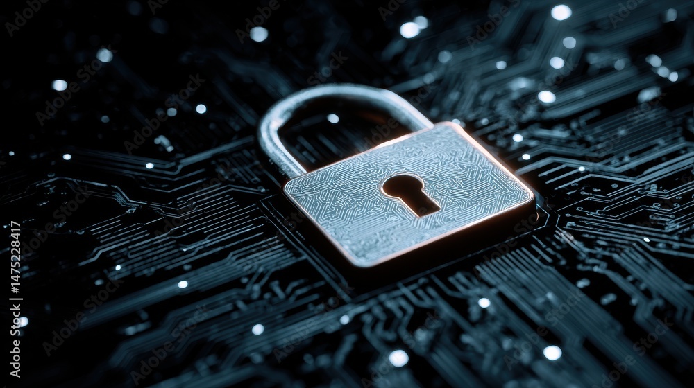 Poster a stunning image of ensure your digital security with advanced tech safety measures and robust data 