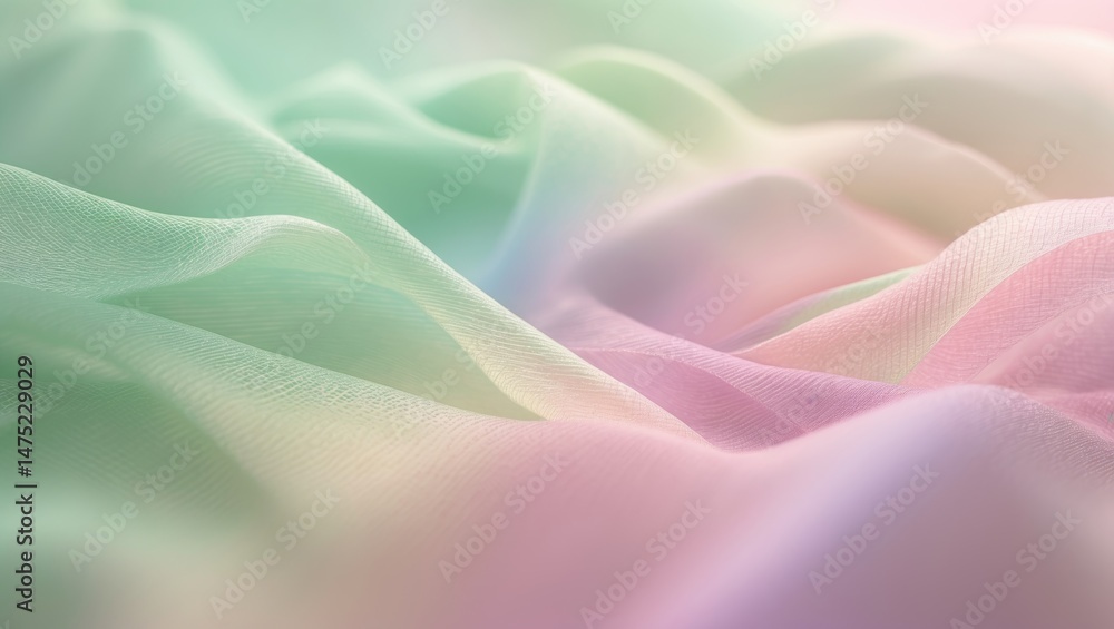 Poster rainbow mesh gradient with a blurred background effect