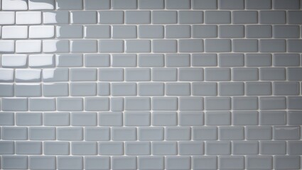 Interior background with a seamless texture of White and Grey tiles in high resolution photo.
