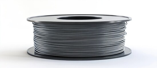 Gray filament spool for 3D printing. (2)