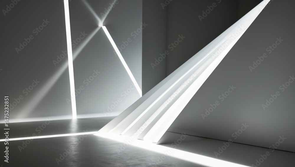 Poster light-illuminated diagonal straight parallel lines as background