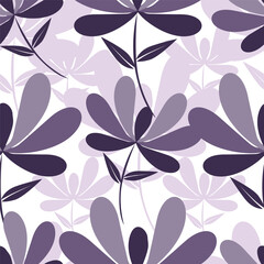 Fototapeta premium Beautiful seamless floral pattern . Flower vector illustration. Field of flowers 