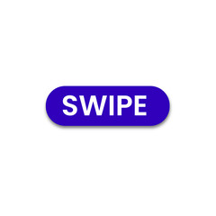 Swipe button  isolated on transparent background