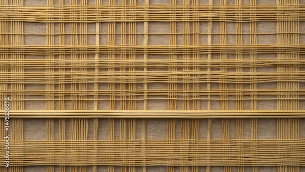 Poster retro wicker craftsmanship featuring textured patterns on nature backdrop