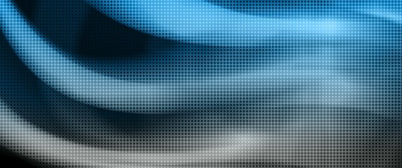 blue and grey abstract wave with motion blur and halftone texture
