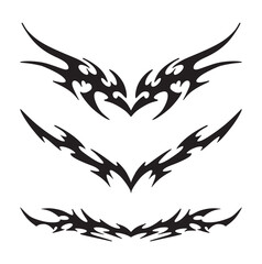 Modern Tribal Border and Tatto Set