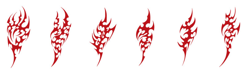 Modern Tribal Border and Tatto Set