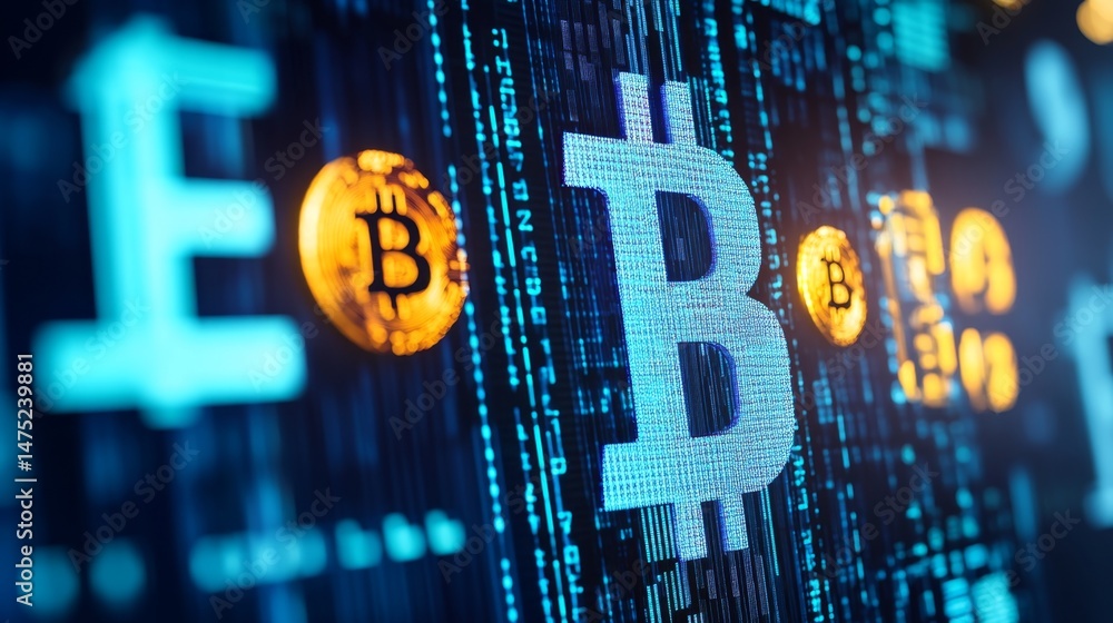 Poster cryptocurrency expansion trends bitcoin insights digital marketplace graphic visualization tech envi