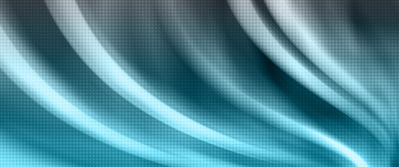 blue and grey abstract wave with motion blur and halftone texture