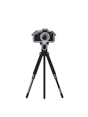 Stylized photographic device isolated, capturing moments with a creative tool concept