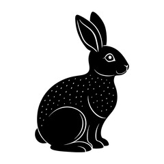 Obraz premium Chocolate Bunny Silhouette vector