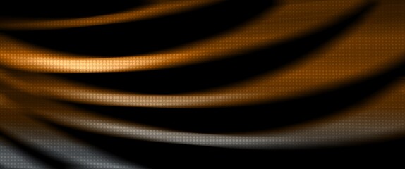 orange and grey abstract wave with motion blur and halftone texture