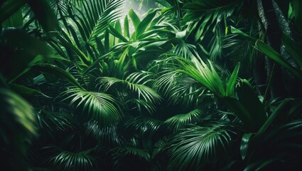 Authentic photo showcasing tropical palm leaves and a floral pattern backdrop
