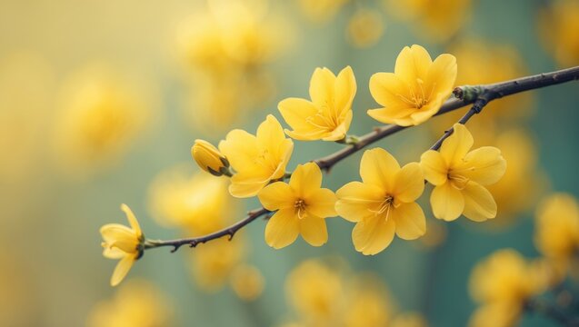 Welcome wallpaper showcasing a yellow flower background