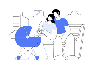 Lack of sleep isolated cartoon vector illustrations.