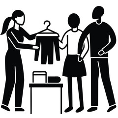 Swapping Items At Clothing Exchange