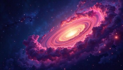 Stunning swirling nebula, vibrant cosmic dust and stars Perfect for science fiction, fantasy, or space-themed projects , dark matter, spiral, asteroid