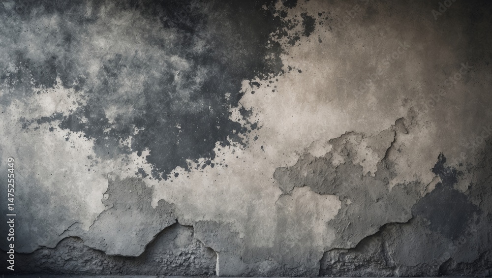 Poster textured cement wall background. effect created on an object for design.