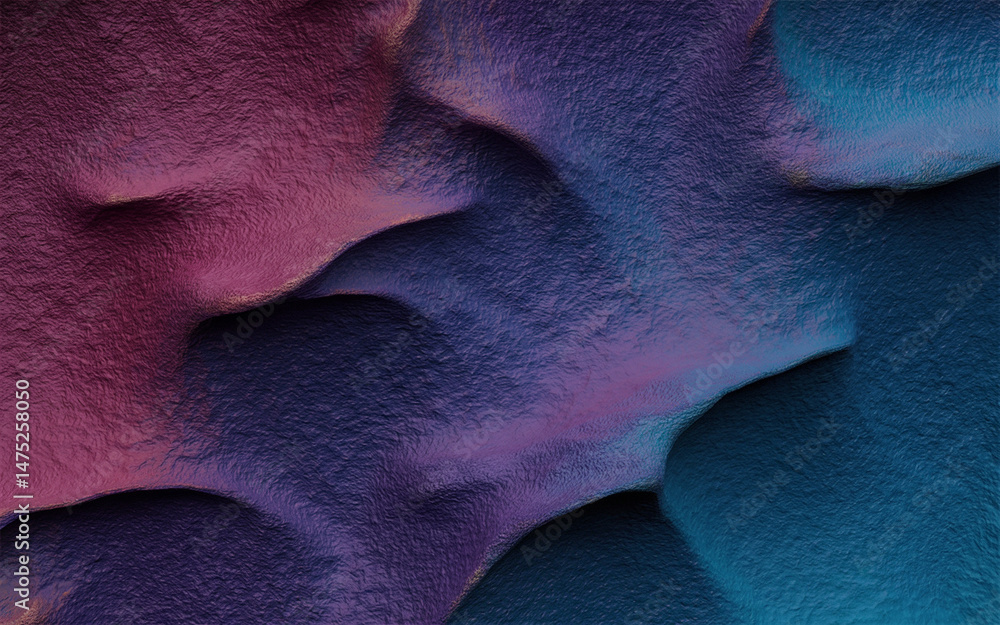 Fototapete abstract landscape a textured surface with hills and valleys in gradient colors