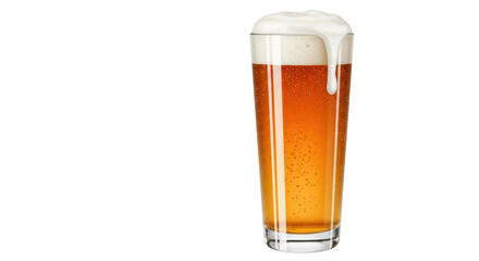 Isolated Glass of Beer