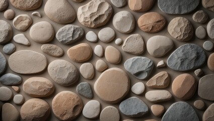 Macro view of stone wall surface texture