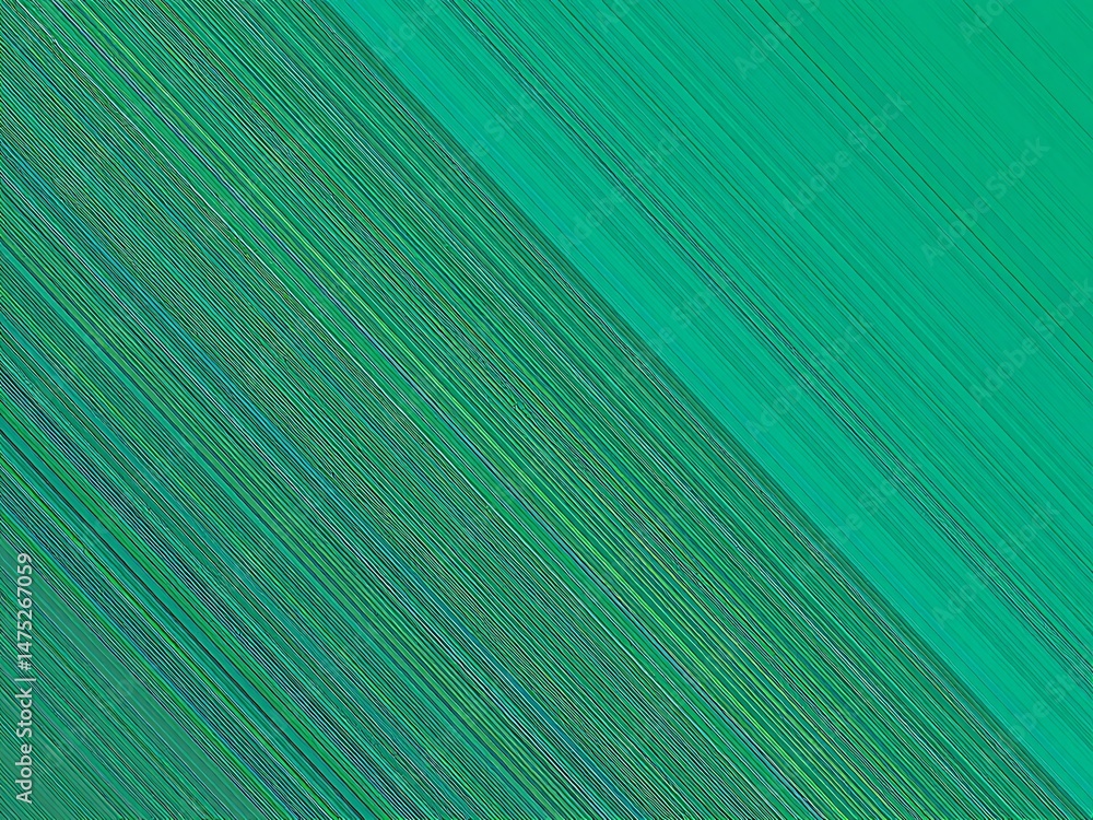 Poster diagonal lines background in varying green hues textured digital design for creative projects