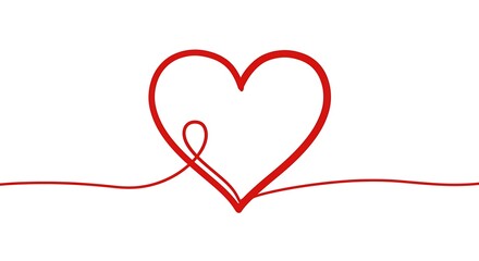 ❤️ One Line Heart Drawing: Simple & Elegant Vector Graphic