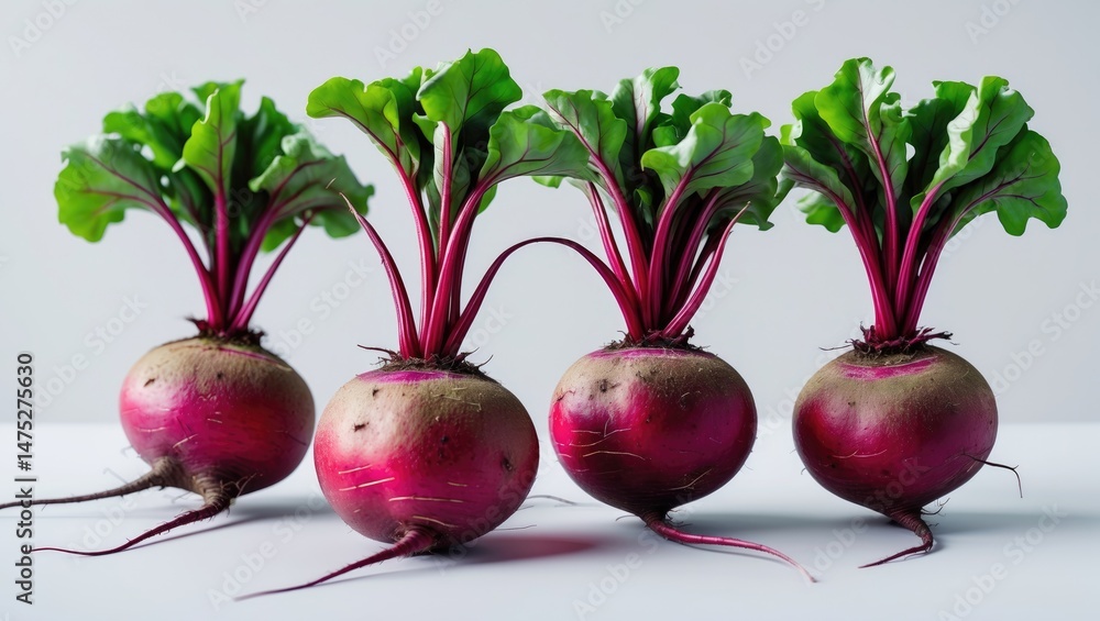 Aufkleber Background isolation of beetroot, with a clipping path and total depth of field